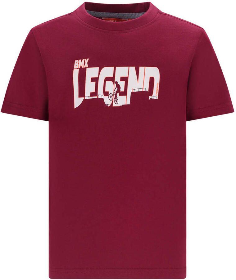 TYGO & vito jersey T-shirt donkerrood