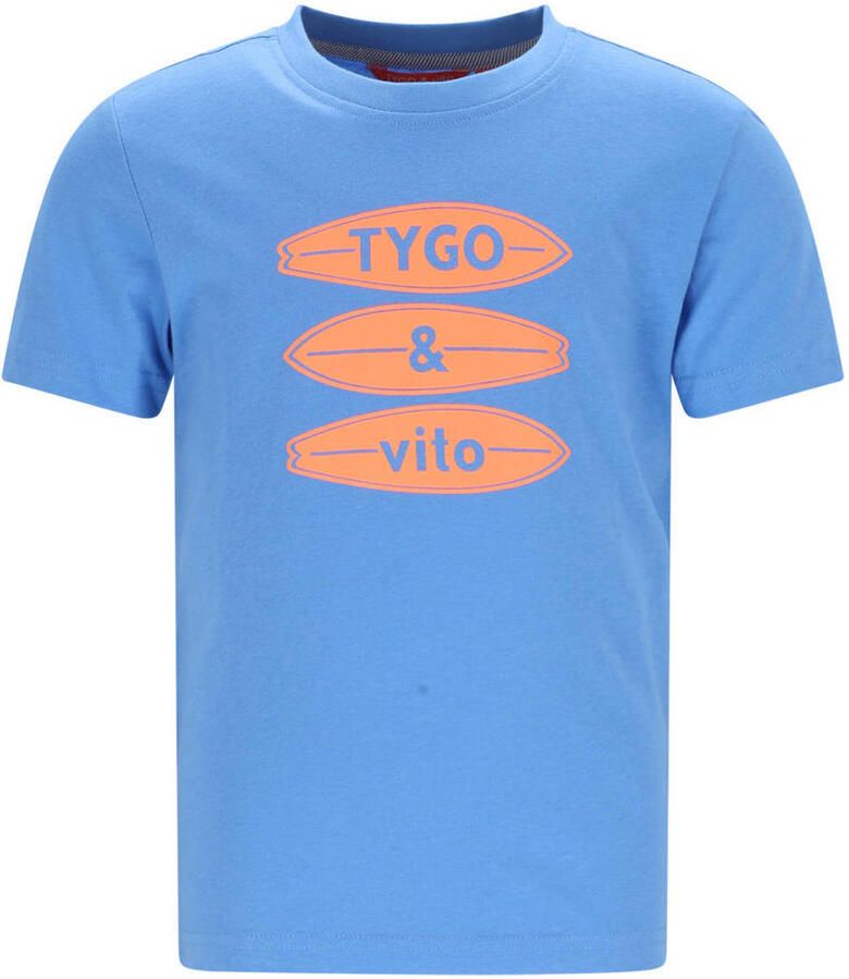 TYGO & vito jersey T-shirt lichtblauw