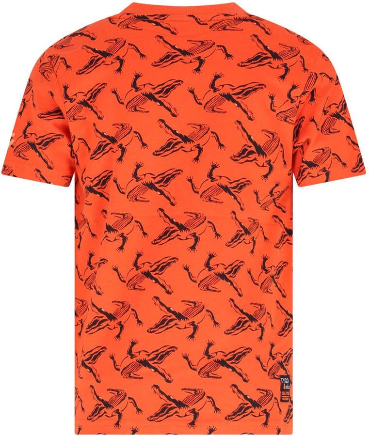 TYGO & vito jersey T-shirt oranje