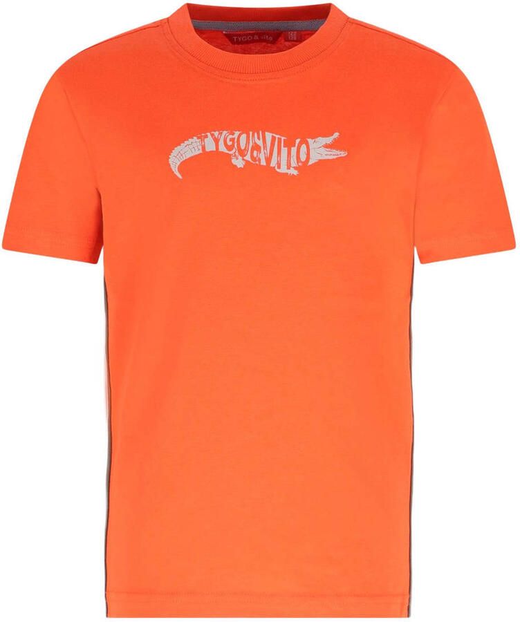 TYGO & vito jersey T-shirt oranje