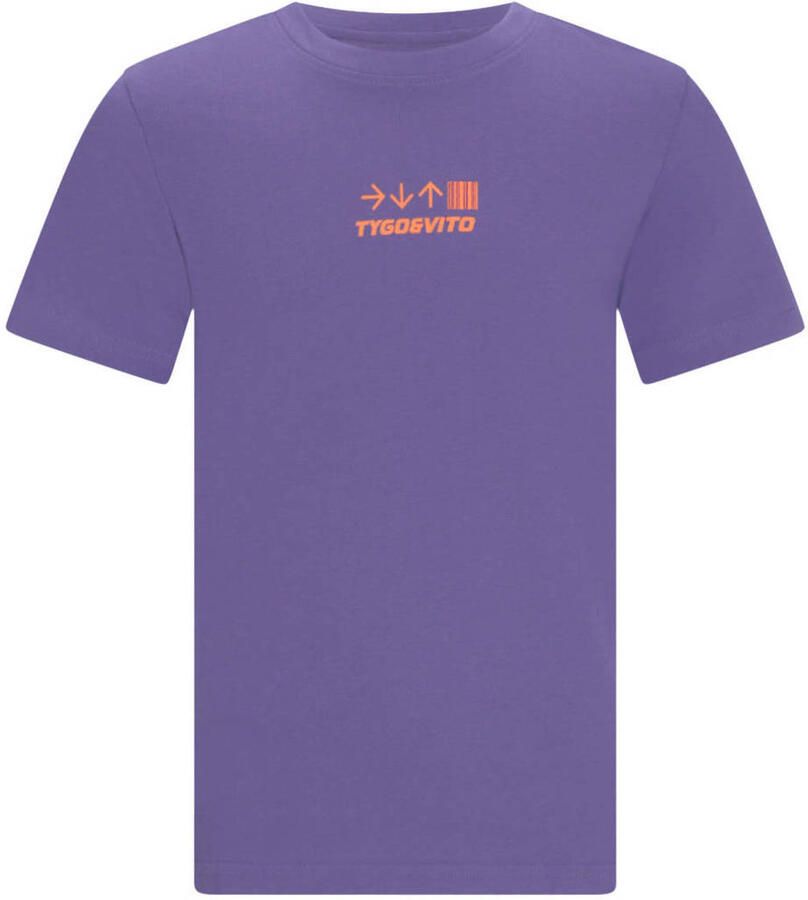TYGO & vito jersey T-shirt paars