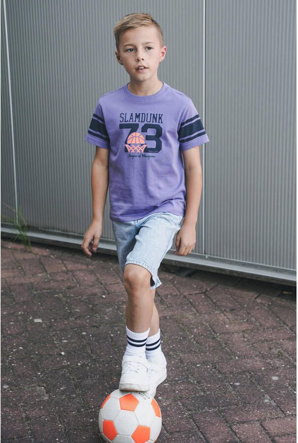 TYGO & vito jersey T-shirt paars - Foto 3