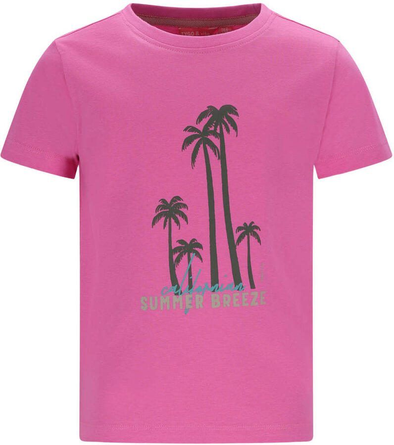 TYGO & vito jersey T-shirt roze