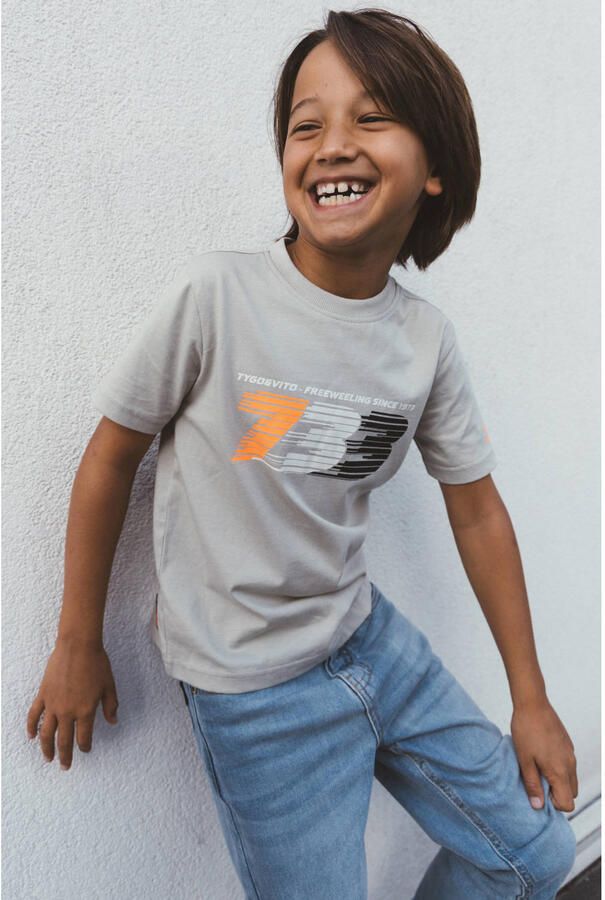 TYGO & vito jersey T-shirt zand