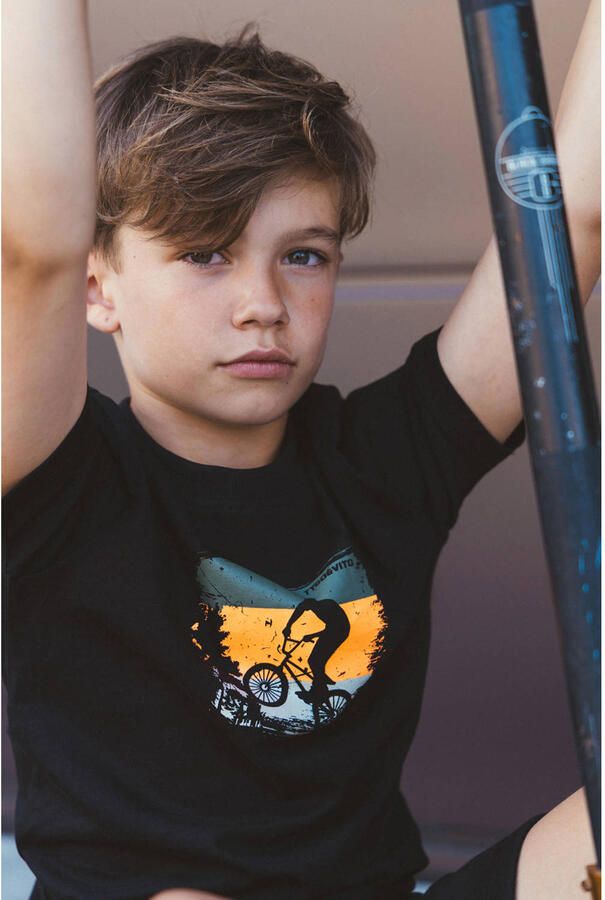 TYGO & vito jersey T-shirt zwart - Foto 2