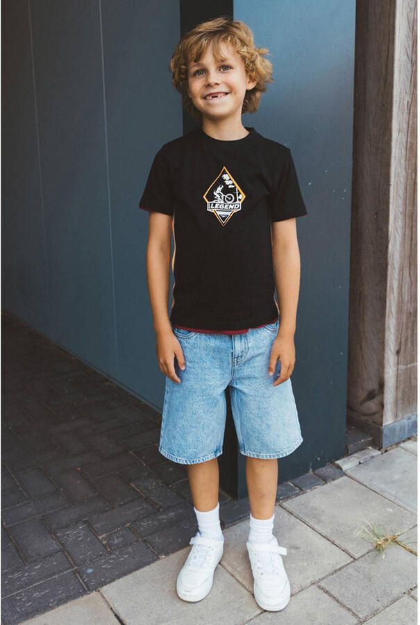 TYGO & vito jersey T-shirt zwart - Foto 2