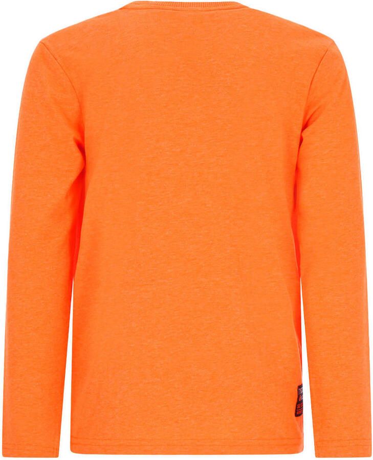 TYGO & vito longsleeve met print oranje Jongens Jersey Ronde hals Printopdruk maat 110-116 - Foto 2