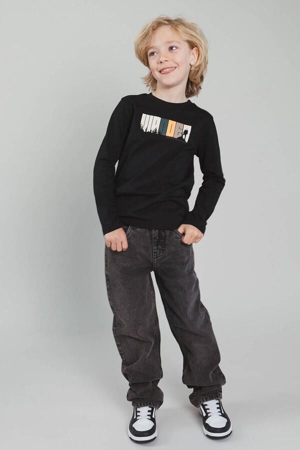 TYGO & vito longsleeve met print zwart - Foto 3