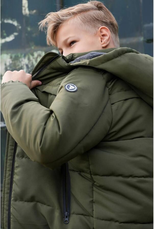TYGO & vito NextGen gewatteerde jas donkergroen - Foto 3