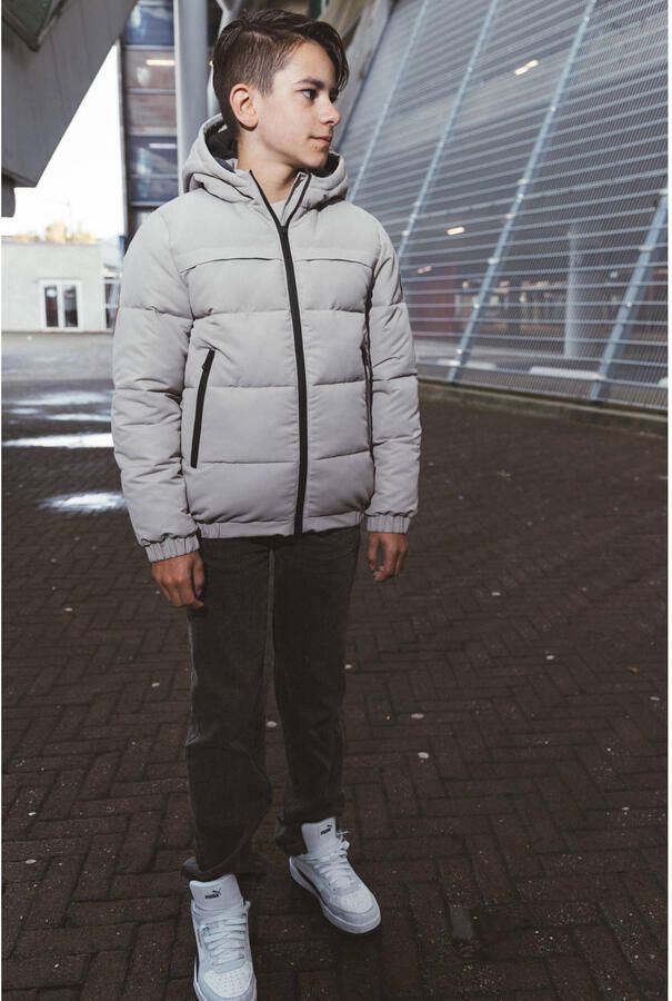 TYGO & vito NextGen gewatteerde winterjas grijs - Foto 2