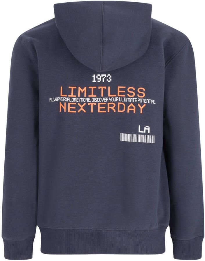 TYGO & vito NextGen hoodie met backprint donkerblauw