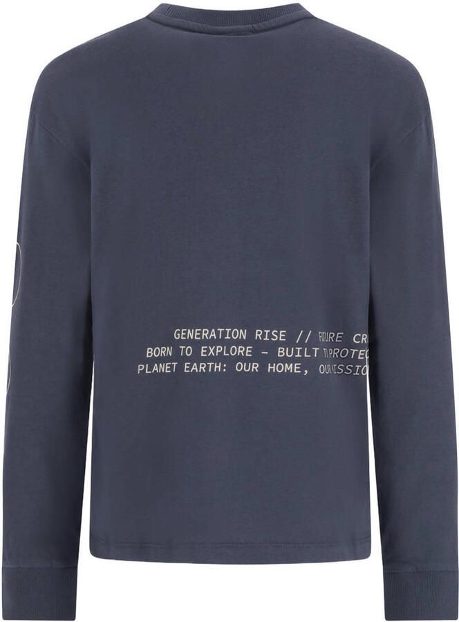 TYGO & vito NextGen jersey longsleeve met backprint donkerblauw - Foto 2