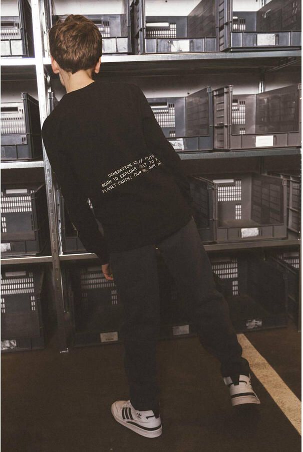TYGO & vito NextGen jersey longsleeve met backprint zwart - Foto 2