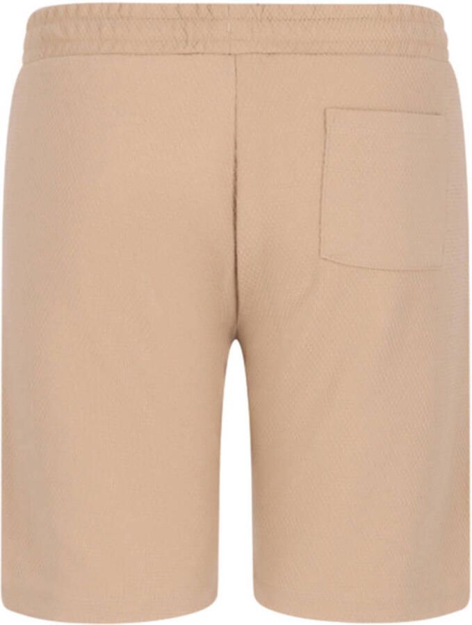 TYGO & vito NextGen regular waist casual short zand met textuur