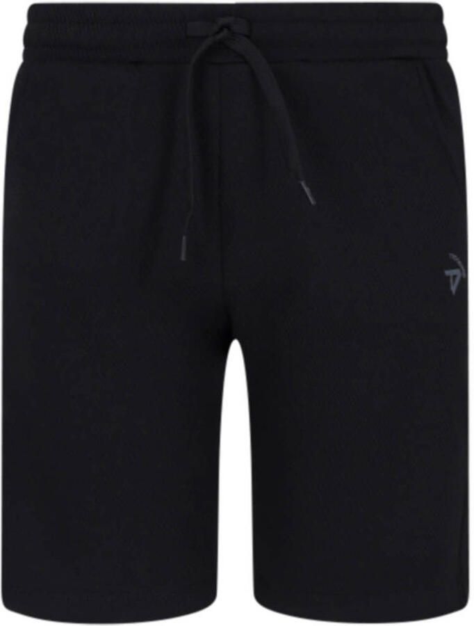 TYGO & vito NextGen regular waist casual short zwart met textuur