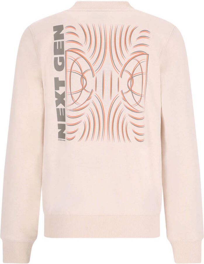 TYGO & vito NextGen sweater met backprint lichtgrijs - Foto 3