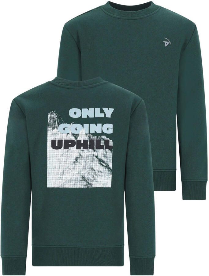 TYGO & vito NextGen sweater met backprint donkergroen - Foto 2