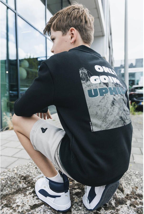 TYGO & vito NextGen sweater met backprint zwart - Foto 3