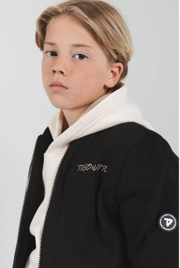 TYGO & vito NextGen sweatvest met print zwart - Foto 2