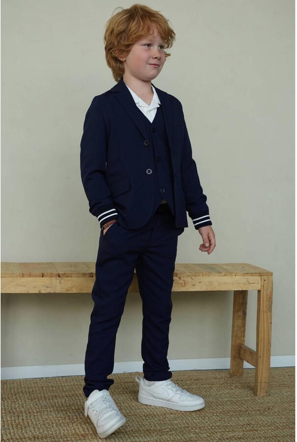 TYGO & vito regular cargo broek donkerblauw - Foto 2