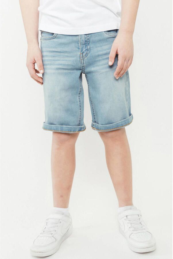 TYGO & vito regular denim short light blue denim