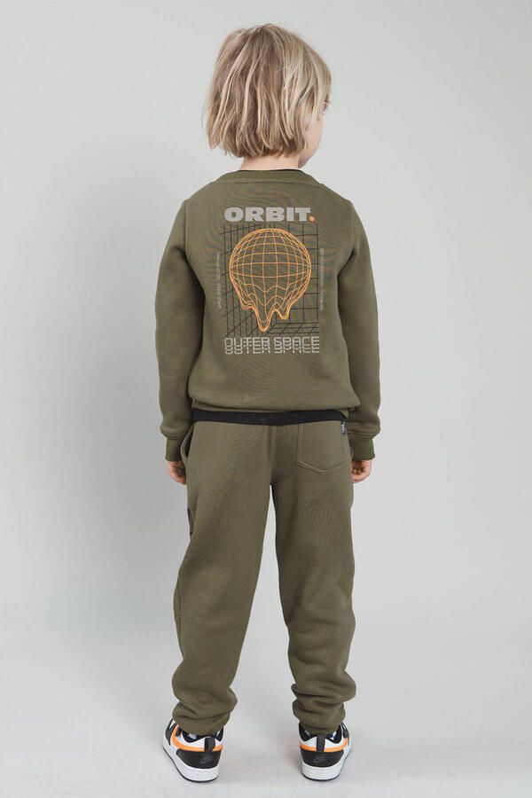 TYGO & vito rechtvallende sweater met backprint donkergroen Backprint maat 134-140 - Foto 3