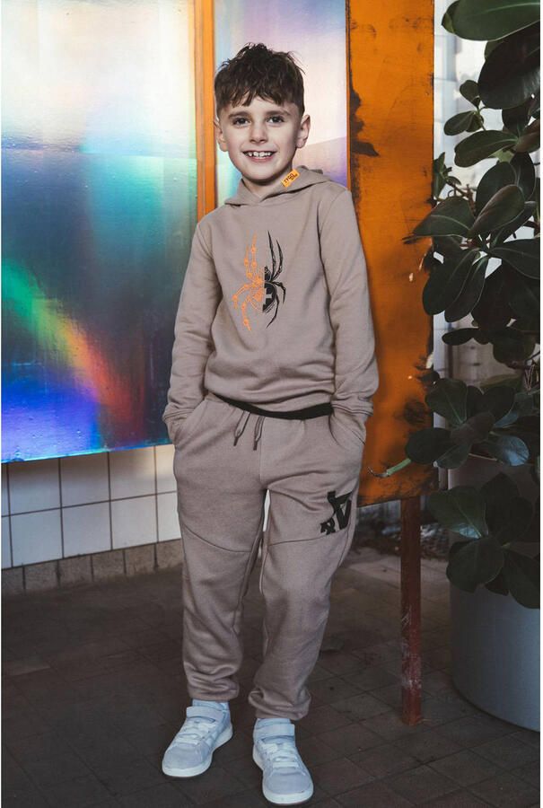 TYGO & vito regular fit joggingbroek met print zand - Foto 2