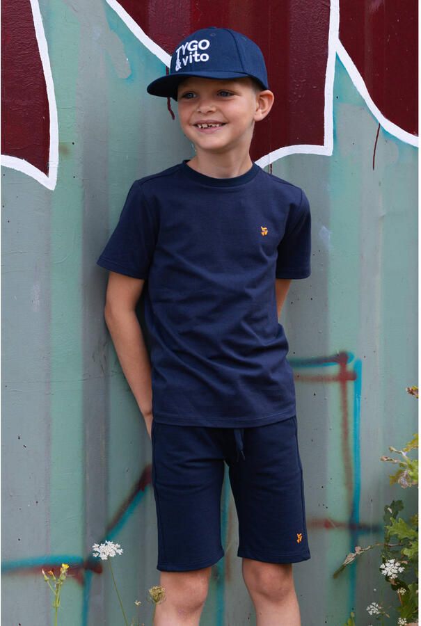 TYGO & vito regular sweatshort donkerblauw