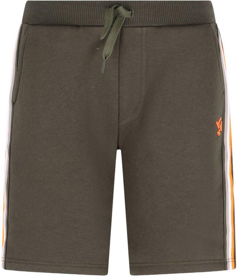 TYGO & vito regular waist sweatshort olijfgroen