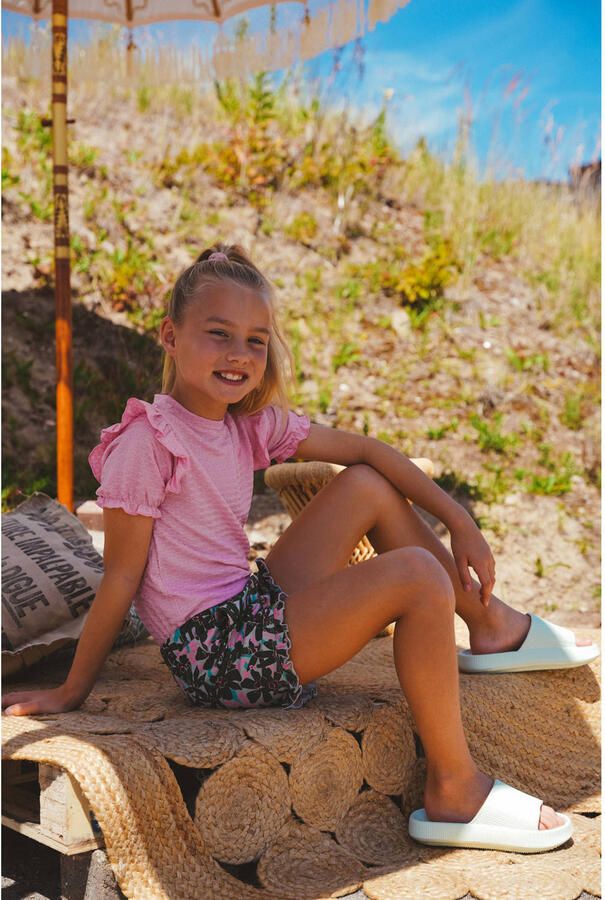 TYGO & vito relaxed gebloemde casual short olijfgroen - Foto 3