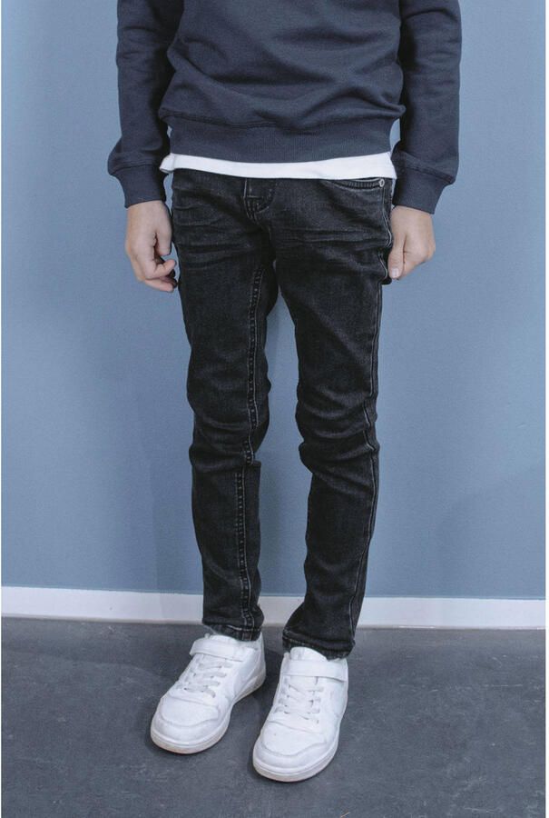 TYGO & vito skinny jeans Binq black denim Zwart Jongens Stretchdenim Effen 104 - Foto 2