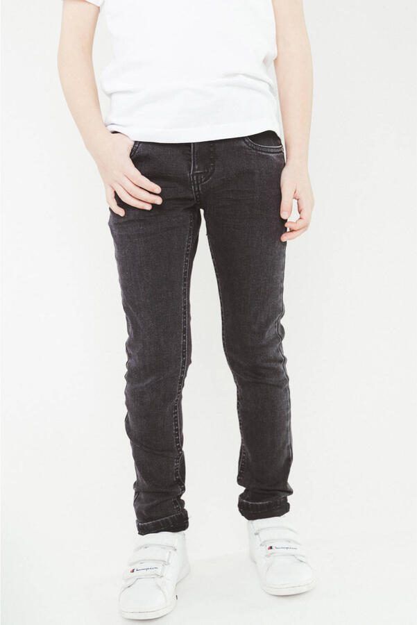 TYGO & vito skinny jeans Binq black denim Zwart Jongens Stretchdenim Effen 104 - Foto 3