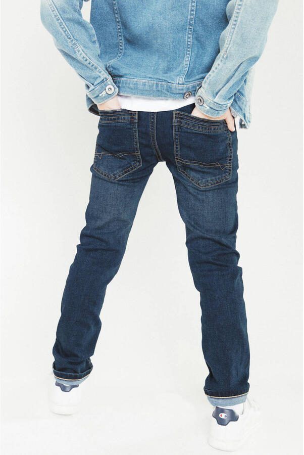 TYGO & vito skinny jeans Binq dark used Blauw Jongens Stretchdenim Effen 104 - Foto 2