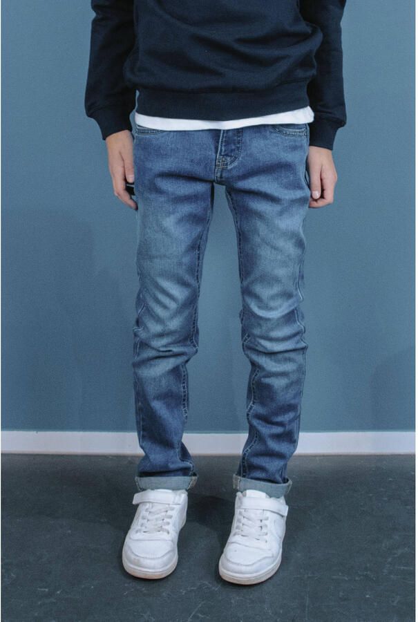 TYGO & vito skinny jeans Binq medium used Blauw Jongens Stretchdenim Effen 104 - Foto 2