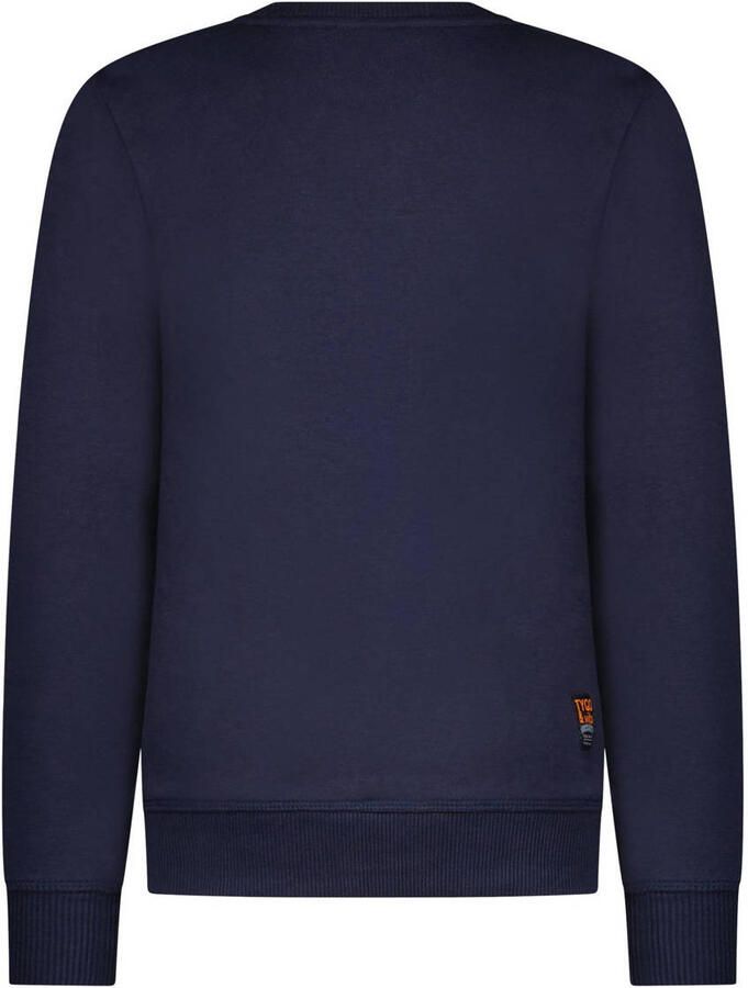 TYGO & vito sweater donkerblauw Effen 146 152 | Sweater van