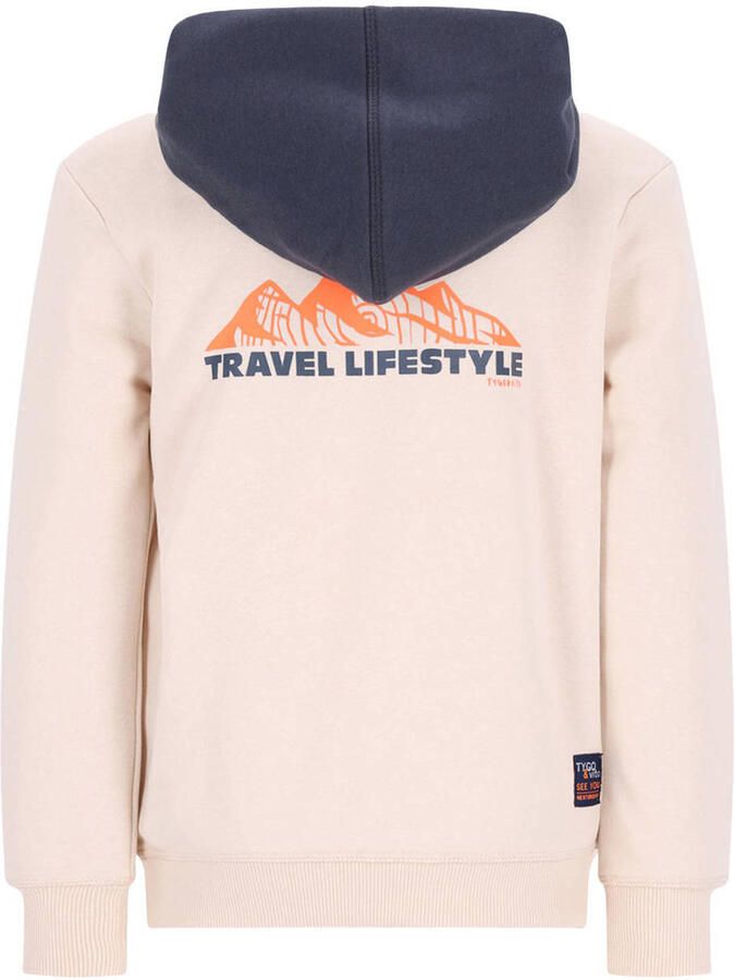 TYGO & vito sweater met backprint beige Backprint maat 122-128 - Foto 3