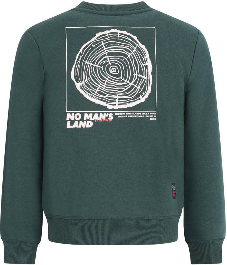 TYGO & vito sweater met backprint donkergroen - Foto 2
