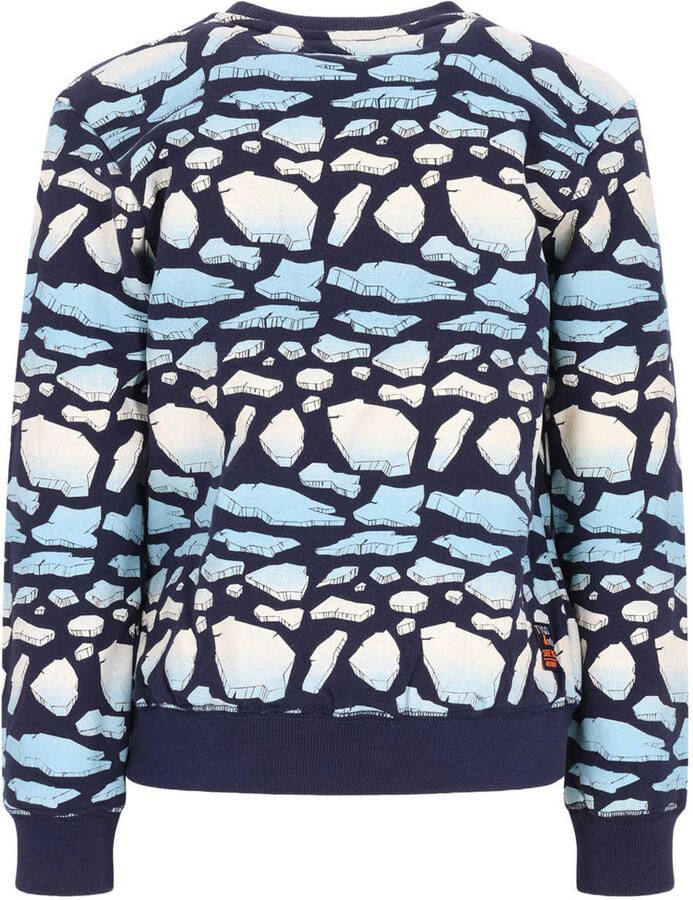 TYGO & vito sweater met print donkerblauw All over print maat 134-140 - Foto 2