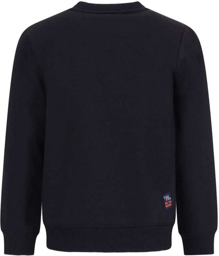 TYGO & vito sweater met print zwart - Foto 2