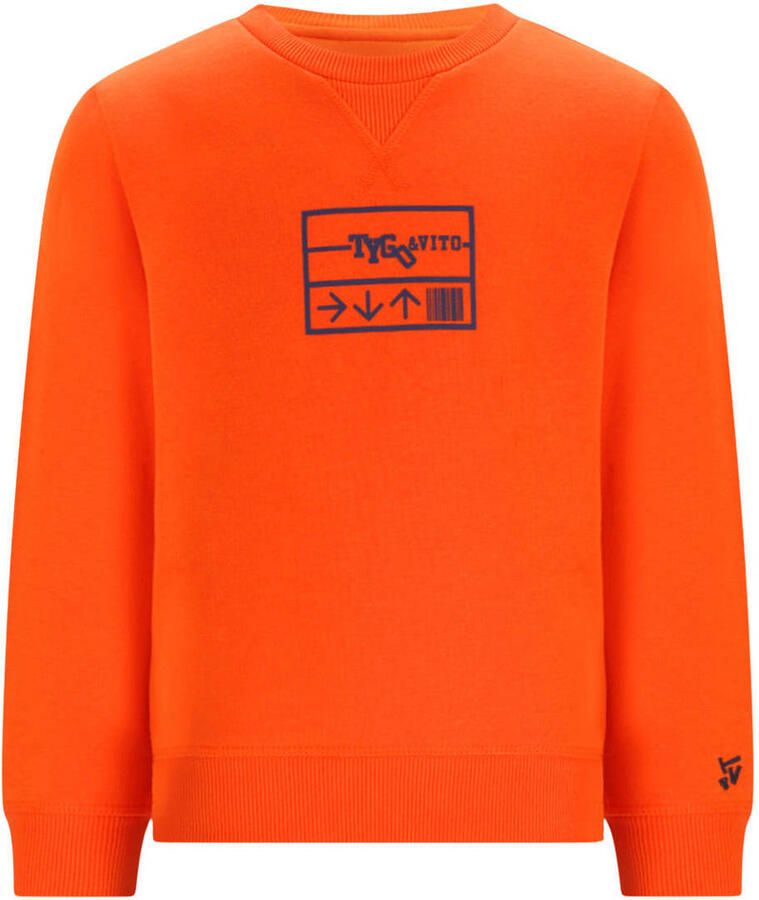 TYGO & vito sweater oranje