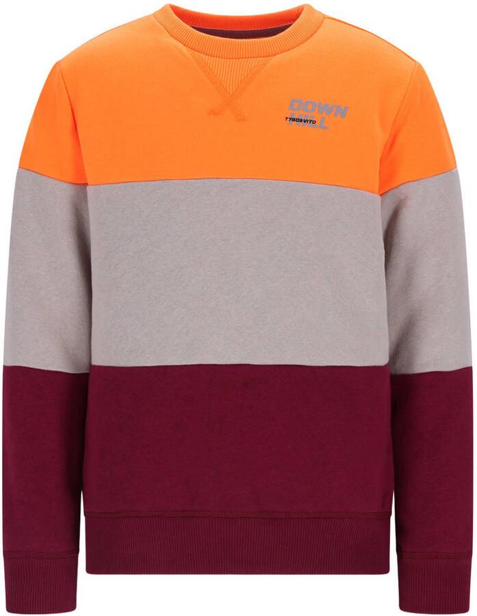 TYGO & vito sweater oranje greige donkerrood