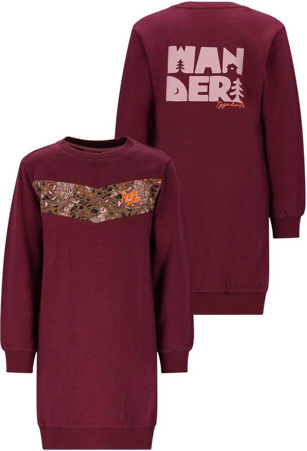 TYGO & vito sweatjurk donkerrood