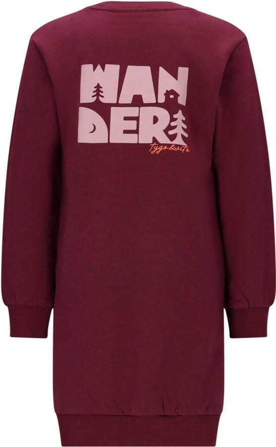 TYGO & vito sweatjurk donkerrood - Foto 3
