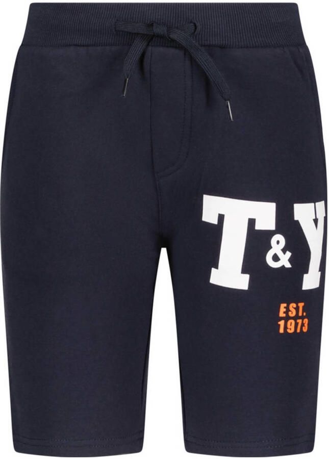 TYGO & vito sweatshort donkerblauw - Foto 1