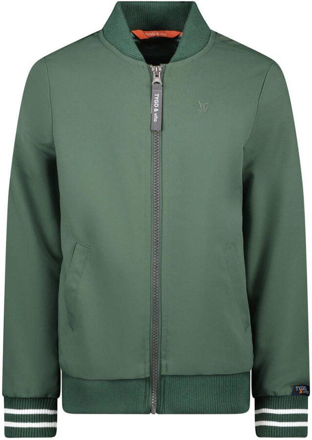 TYGO & vito sweatvest groen