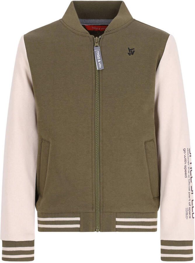TYGO & vito sweatvest Groen Meerkleurig maat 134-140
