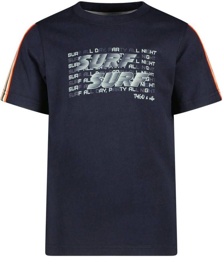 TYGO & vito T-shirt donkerblauw