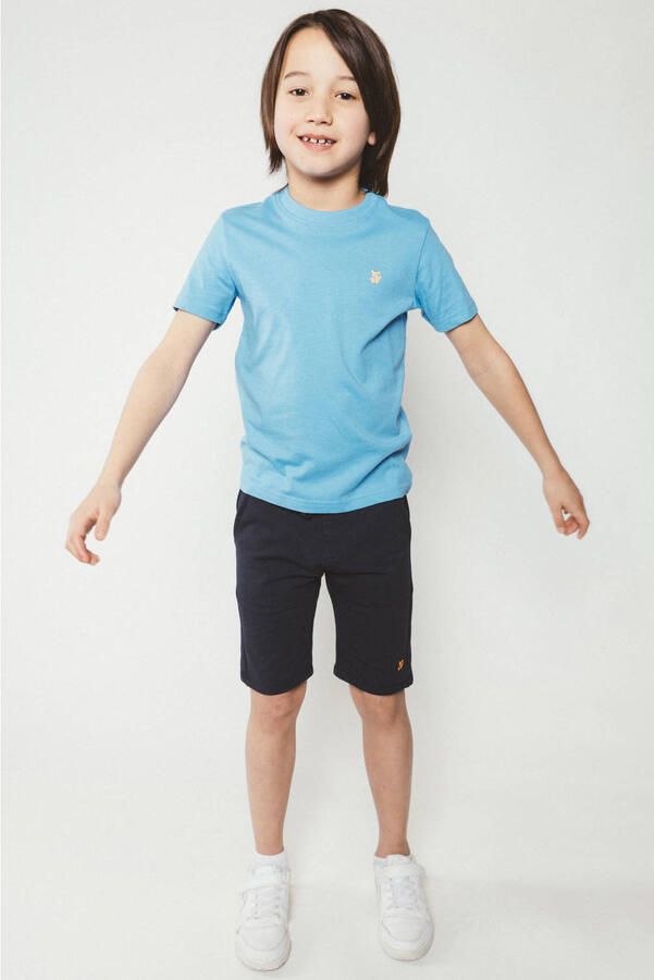TYGO & vito T-shirt donkerblauw lichtblauw (set van 2)