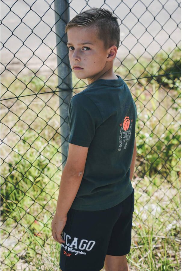 TYGO & vito T-shirt met backprint donkergroen - Foto 3
