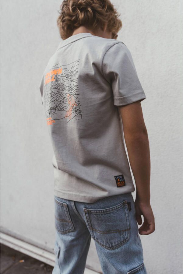 TYGO & vito T-shirt met backprint zand - Foto 3